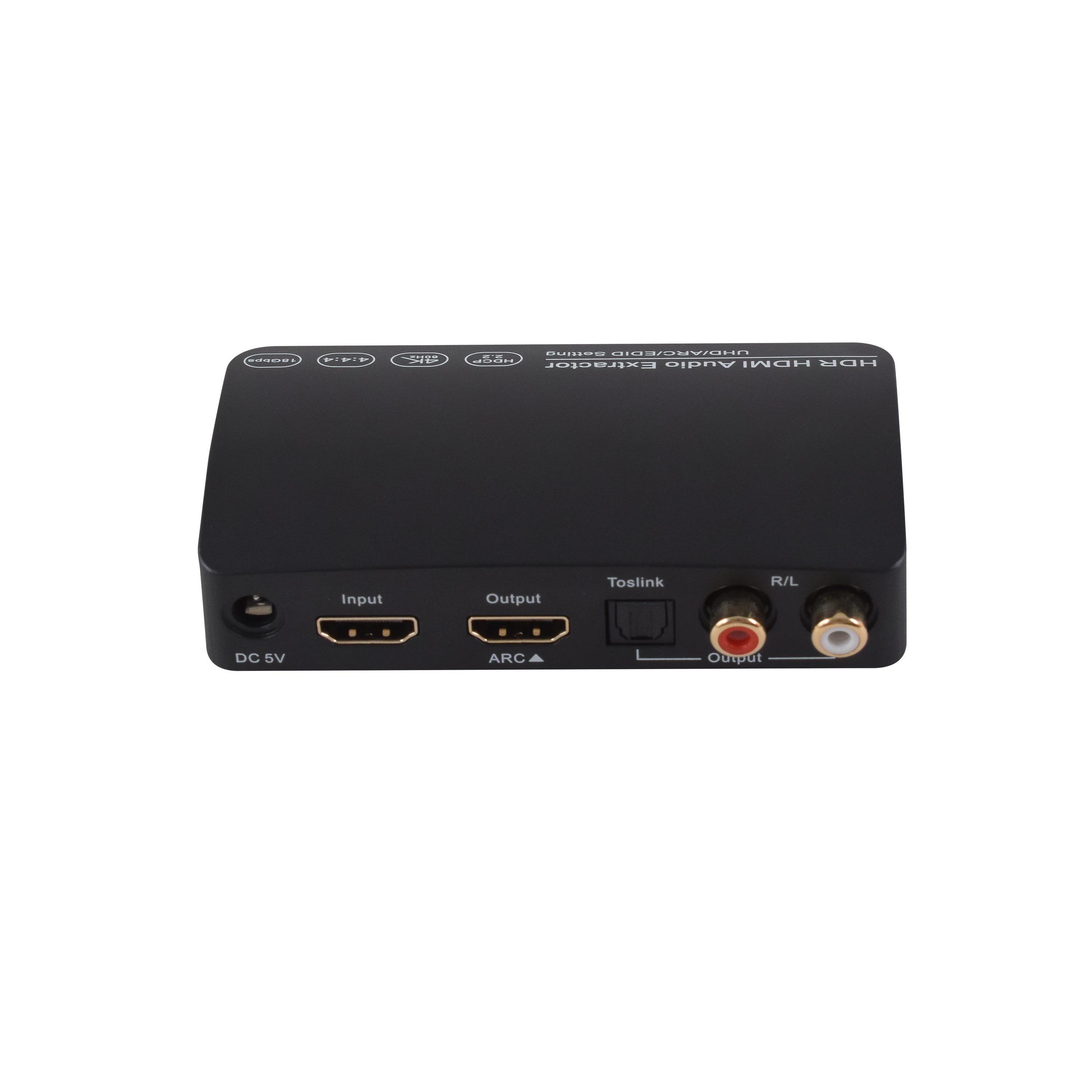 HDMI to HDMI ȯ L/R SPDIF Toslink 5.1 ARC HDCP 2.2 4K60Hz, EDID HDR   ۽ű HDMI  